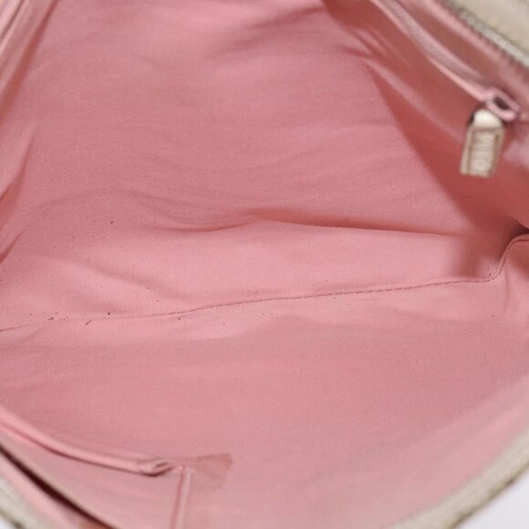 GUCCI GG Canvas Shoulder Bag Beige Silver - Picture 10 of 15